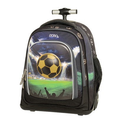 Polo Trolley Orbit Σχολική Τσάντα Τρόλεϊ Δημοτικού Μαύρη Ποδόσφαιρο 9-65-056-8424