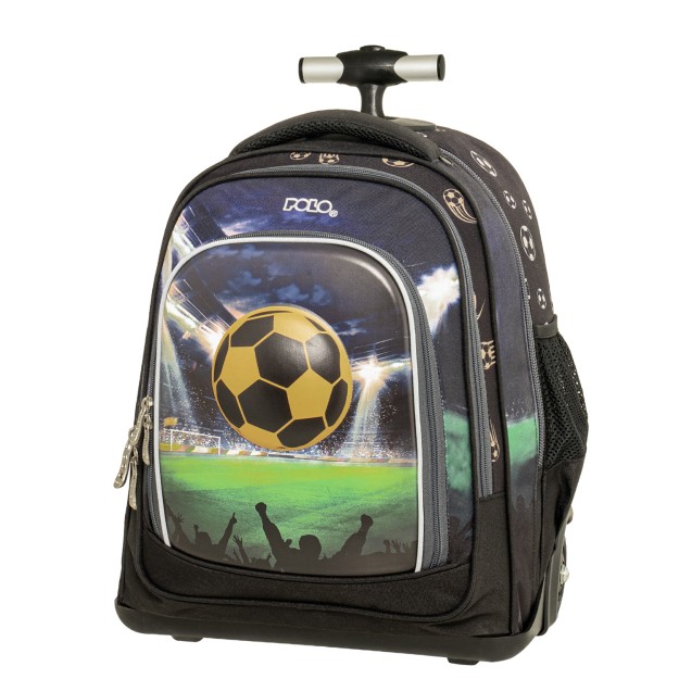 Polo Trolley Orbit Σχολική Τσάντα Τρόλεϊ Δημοτικού Μαύρη Ποδόσφαιρο 9-65-056-8424