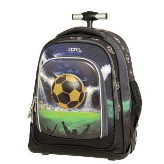 Polo Trolley Orbit Σχολική Τσάντα Τρόλεϊ Δημοτικού Μαύρη Ποδόσφαιρο 9-65-056-8424