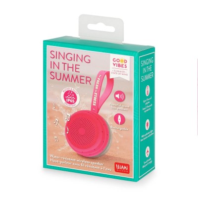 Legami Milano Good Vibes Water Resistant Wireless Speaker Watermelon WSP0001