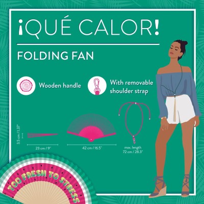 Legami Milano Folding Fan Watermelon Βεντάλια Φούξια FFAN0002