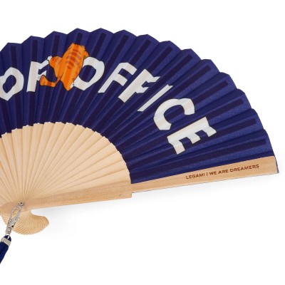 Legami Milano Folding Fan Out Of Office Βεντάλια Μπλε FFAN0003