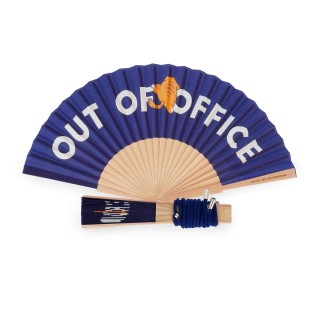 Legami Milano Folding Fan Out Of Office Βεντάλια Μπλε FFAN0003