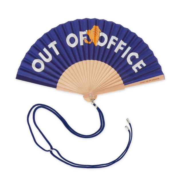 Legami Milano Folding Fan Out Of Office Βεντάλια Μπλε FFAN0003