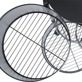 ESTIA ΤΡΟΛΕΪ ΑΠΟΘΗΚΕΥΣΗΣ ΜΕΤΑΛΛΙΚΟ ΜΕ 5 ΣΥΡΤΑΡΙΑ ΜΑΥΡΟ