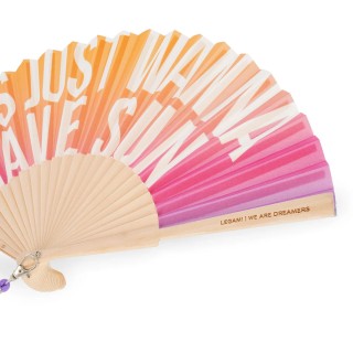 Legami Milano Folding Fan Girls Just Wanna Have Fun Βεντάλια Ροζ FFAN0004