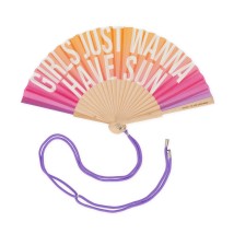 Legami Milano Folding Fan Girls Just Wanna Have Fun Βεντάλια Ροζ FFAN0004