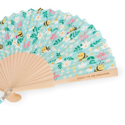 Legami Milano Folding Fan Bee Βεντάλια Πράσινη FFAN0005