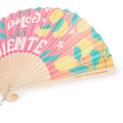 Legami Milano Folding Fan Dolce Far Niente Βεντάλια Ροζ FFAN0006