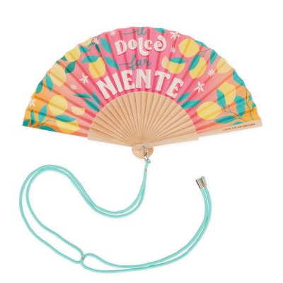 Legami Milano Folding Fan Dolce Far Niente Βεντάλια Ροζ FFAN0006