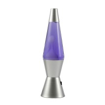 I-Total Διακοσμητικό Φωτιστικό Λάμπα LED Ασημί/Μωβ XL3325