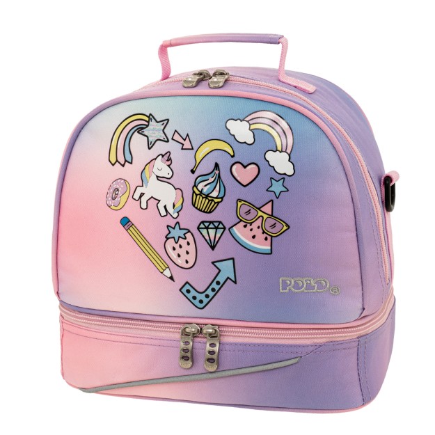 Polo Lunch Bag Kid's Fun II Ισοθερμικό Τσαντάκι Φαγητού Ροζ 9-71-003-8420
