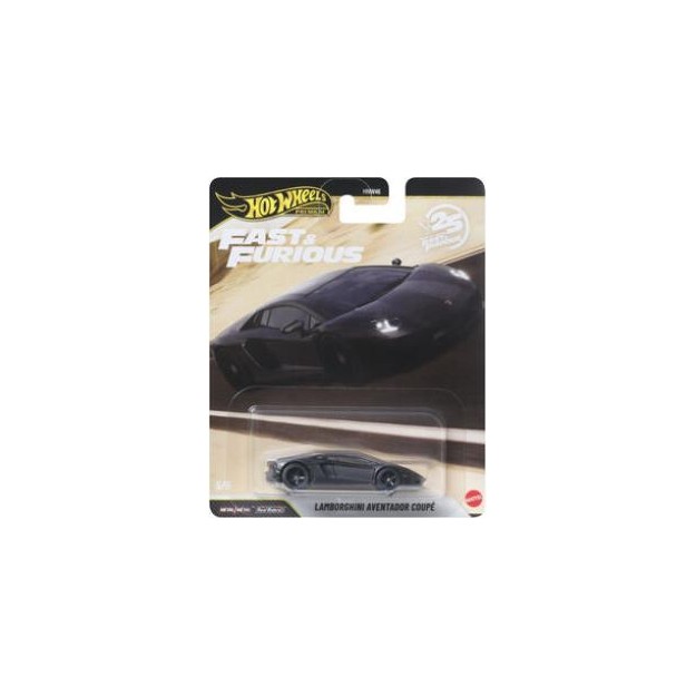 HOT WHEELS PREMIUM - FAST & FURIOUS: LAMBORGHINI AVENTADOR COUPE - JHW77