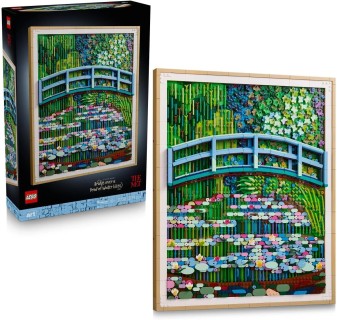 LEGO® ART: CLAUDE MONET – BRIDGE OVER A POND OF WATER LILIES