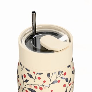ESTIA ΘΕΡΜΟΣ LENS SAVE THE AEGEAN 360ml BLOOM BEIGE