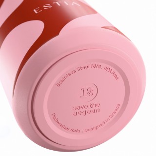 ESTIA ΘΕΡΜΟΣ LENS SAVE THE AEGEAN 360ml CORAL WAVES