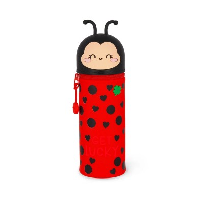 Legami Milano Κασετίνα Βαρελάκι Σιλικόνη Kawaii Κόκκινη ''Πασχαλίτσα'' KA0024