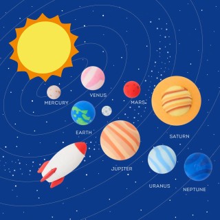 Legami Milano Solar System Erasers Σετ 9 Γόμες Πλανήτες SES0001
