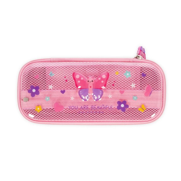 Legami Milano Κασετίνα Σκληρή με 1 Θήκη Ροζ ''Butterfly'' PCR0008