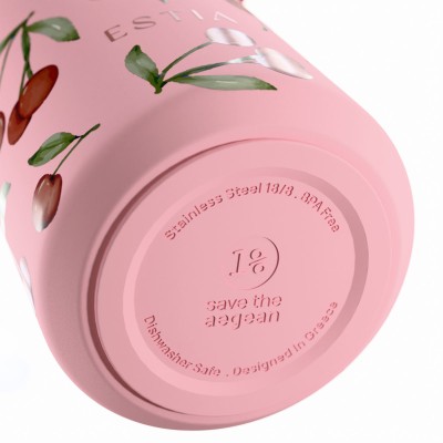 ESTIA ΘΕΡΜΟΣ PULSE SAVE THE AEGEAN 500ml CHERRY ROSE