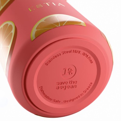 ESTIA ΘΕΡΜΟΣ PULSE SAVE THE AEGEAN 500ml ORANGE POP