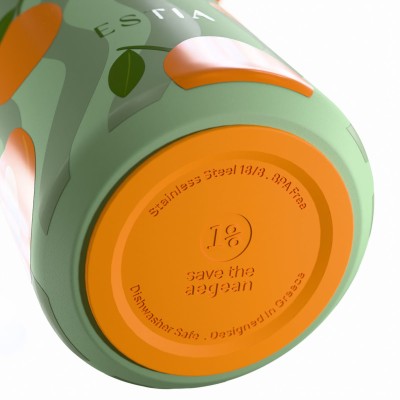 ESTIA ΘΕΡΜΟΣ PULSE SAVE THE AEGEAN 500ml PEACH GARDEN