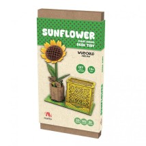 Mathv Artistic Flower Desk Tidy: Sunflower DIY Ξύλινο Διακοσμητικό WWD-001