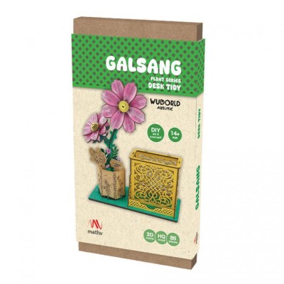 Mathv Artistic Flower Desk Tidy: Galsang DIY Ξύλινο Διακοσμητικό WWD-003