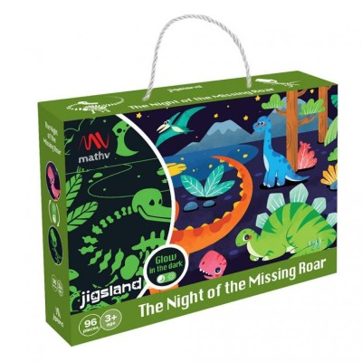 Mathv Glow in the Dark: The Night Of The Missing Roar Puzzle JS-025