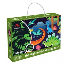 Mathv Glow in the Dark: The Night Of The Missing Roar Puzzle JS-025
