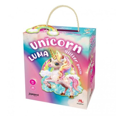 Mathv Unicorn Luma Glitter Puzzle 70x85,5cm JS-001