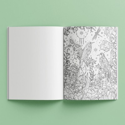 Mathv Art Maker Sticker Colouring Book: Secret Garden KAL-44