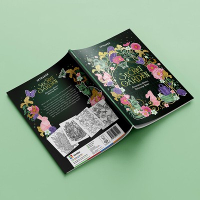 Mathv Art Maker Sticker Colouring Book: Secret Garden KAL-44