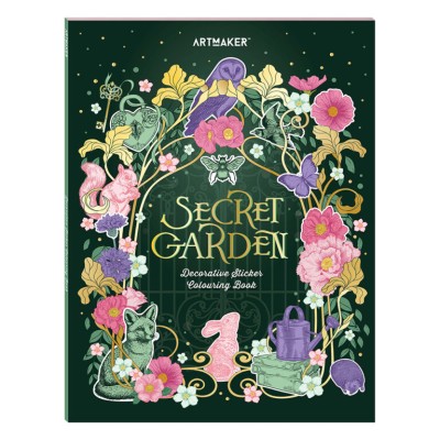 Mathv Art Maker Sticker Colouring Book: Secret Garden KAL-44