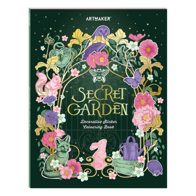 Mathv Art Maker Sticker Colouring Book: Secret Garden KAL-44