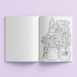 Mathv Art Maker Sticker Colouring Book: Enchanted Forest KAL-43
