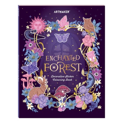 Mathv Art Maker Sticker Colouring Book: Enchanted Forest KAL-43