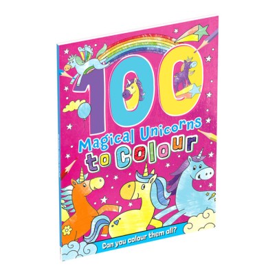Mathv Mega Colouring 100: 100 Magical Unicorns to Colour MEG-14