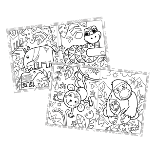 Bookoli Megatastic Colouring: Animals Colouring Book MEG-9