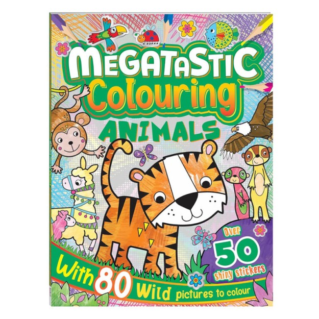 Bookoli Megatastic Colouring: Animals Colouring Book MEG-9