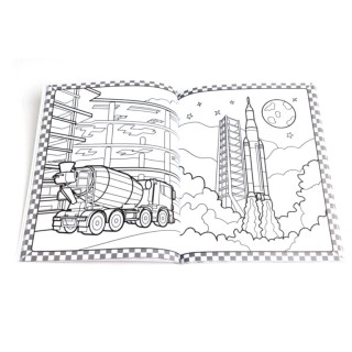 Bookoli Megatastic Colouring: Vehicles Colouring Book MEG-10
