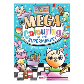 Mathv Mega Colouring: At the Supermarket Colouring Book MEG-15