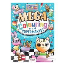 Mathv Mega Colouring: At the Supermarket Colouring Book MEG-15