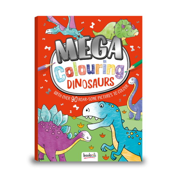 Bookoli Mega Colouring: Dinosaurs Colouring Book MEG-3