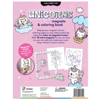 Mathv Kaleidoscope Colour-Me Magnets: Magical Unicorns Colouring Book με Μαγνήτες KMM-02
