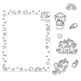 Mathv Kaleidoscope Colour-Me Magnets: Magical Unicorns Colouring Book με Μαγνήτες KMM-02