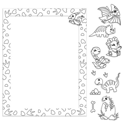 Mathv Kaleidoscope Colour-Me Magnets: Roarsome Dinosaurs Colouring Book με Μαγνήτες KMM-03