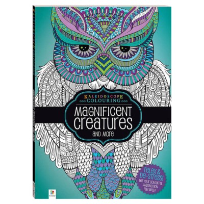 Mathv Kaleidoscope Colouring Book 72pp: Magnificent Creatures and More Colouring Book KAL-5