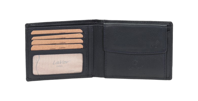 Lavor 1-3752 Ανδρικό Δερμάτινο Πορτοφόλι Μπλε