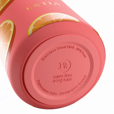 ESTIA ΘΕΡΜΟΣ FLOW SAVE THE AEGEAN 500ml ORANGE POP